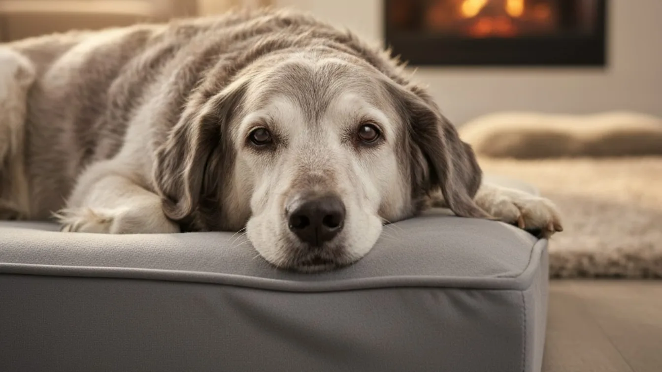 Orthopädische Hundebetten: Warum eine Mindestdicke von 10 cm für die Schmerzlinderung bei älteren Hunden entscheidend ist