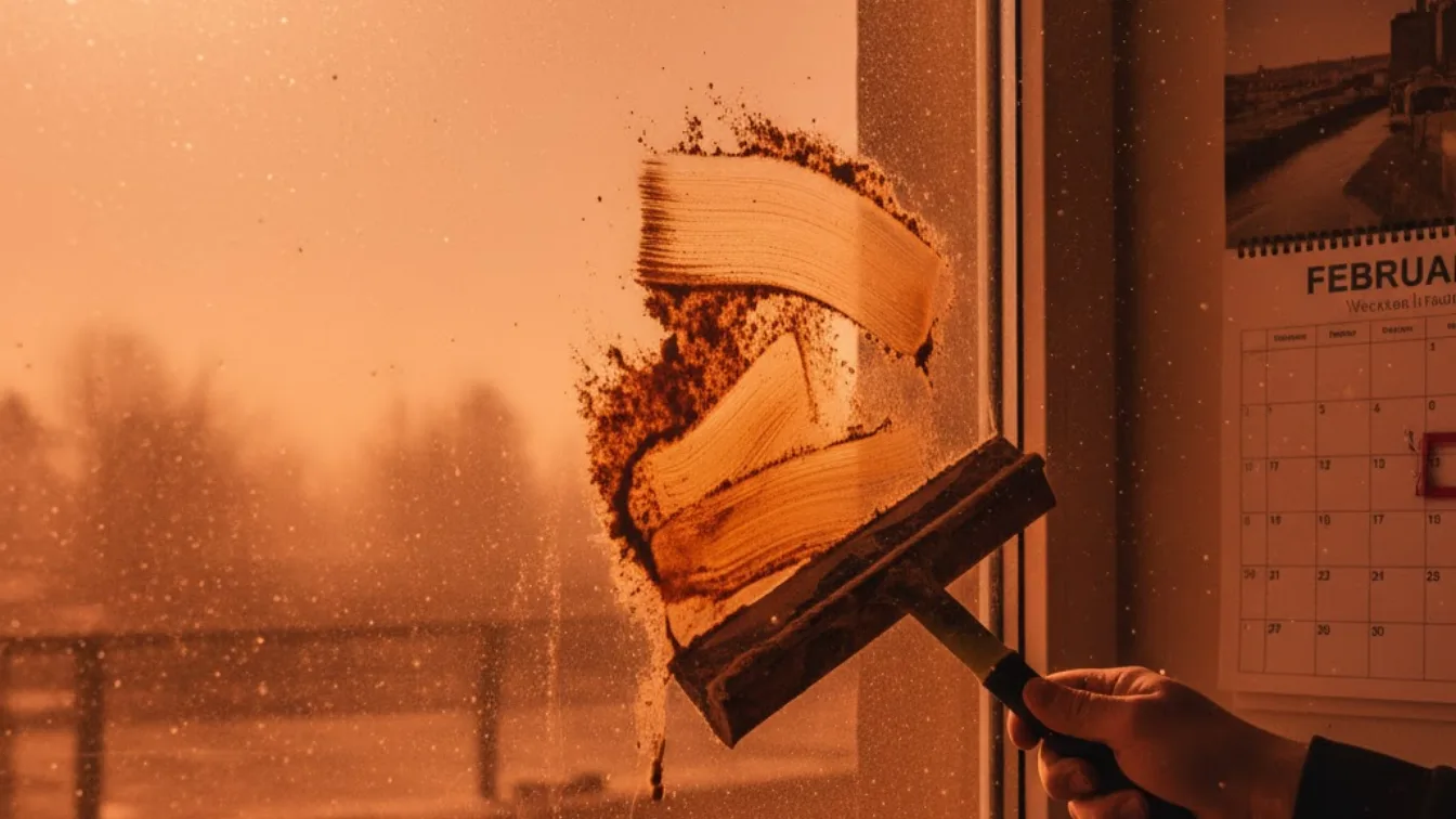 Saharastaub-Alarm im Februar? Warum Fensterputzen an diesem Wochenende ein fataler Fehler ist